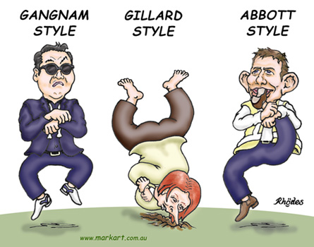 Gangnam-Style-Gillard-Abbott-121031-markart-350.jpg