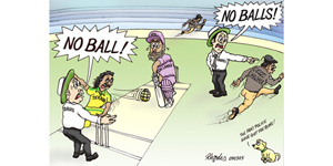 cartoon Police No Ball...s!