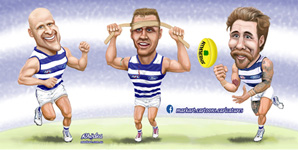 Geelong Cats - caricatures