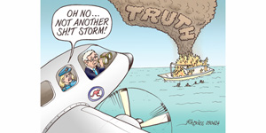 cartoon Asylum seekers