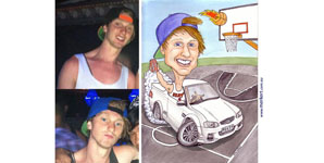 Burning up the basketball court!