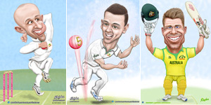 Australian Men's Cricket stars