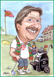 golfer caricature