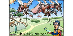 cartoon Movember Mosquitos