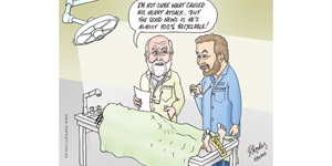 cartoon CSI Coroner's report: Michael Jackson recyclable! 