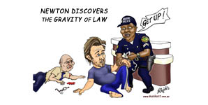 Matthew Newton discovers the gravity of law!
