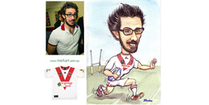 caricature gift for 21st