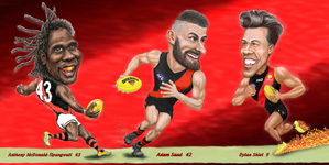 AFL Essendon, Mt Speedmore caricatures